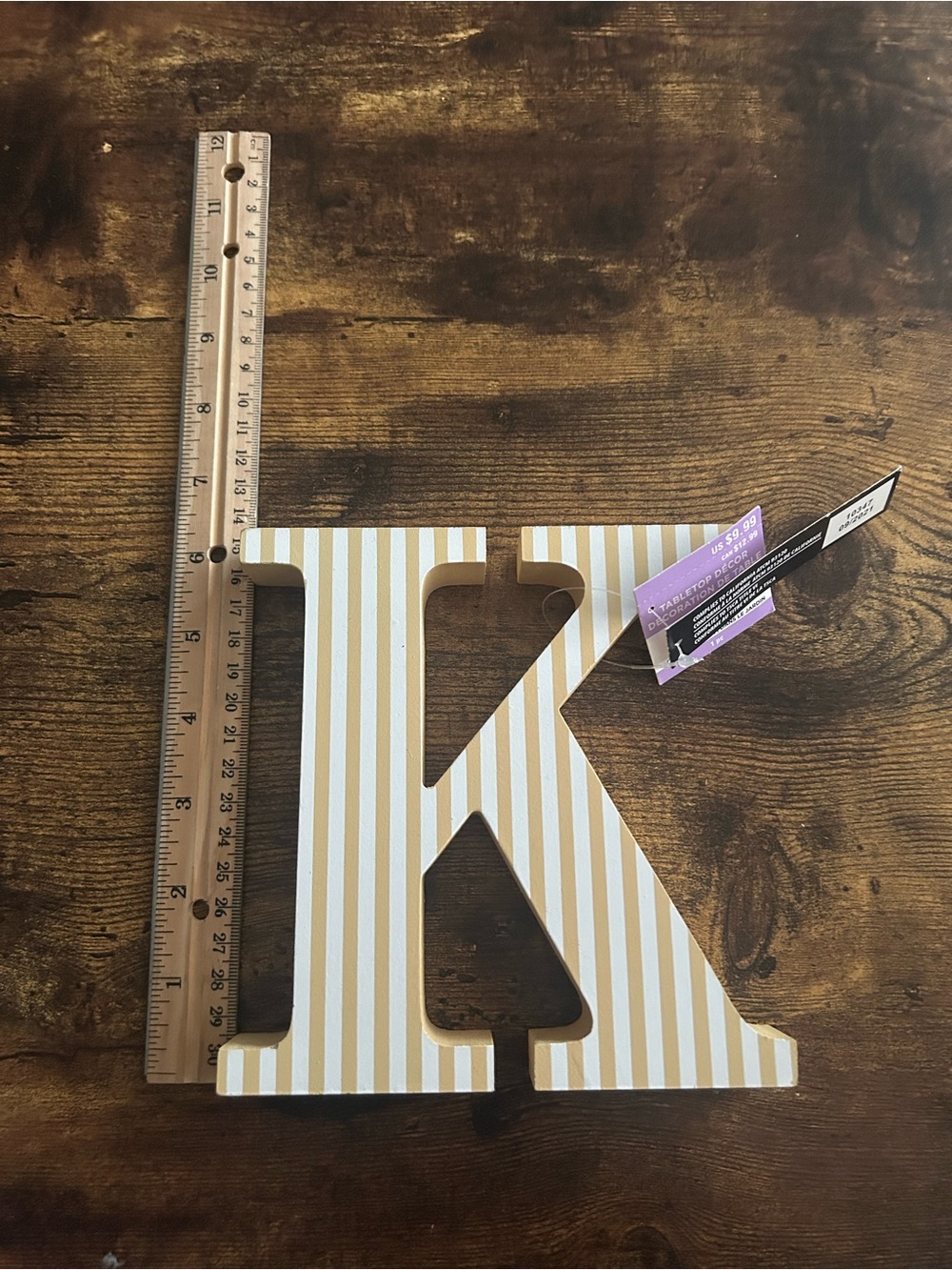 Ashland Tabletop Decor letter "K"